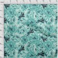 thumbnail image 4 of oneOone Polyester Spandex Dusty Teal Green Fabric Floral Craft Projects Decor Fabric Printed By The Yard 56 Inch Wide, 4 of 4