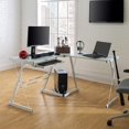thumbnail image 1 of Bureau de Jeu d'Angle en Forme de L avec Plateau pour Clavier d'Ordinateur, 1 of 7