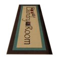 thumbnail image 2 of YAOMOBB Low Profile Laundry Mat Water Absorbent Floor Mat Laundry Room Letter Printed Non Slip Stain Resistant Bathroom Carpet, 2 of 6