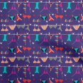 thumbnail image 1 of oneOone Rayon Purple Fabric Beach Wear Craft Projects Decor Fabric Printed By The Yard 56 Inch Wide, 1 of 4