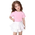 thumbnail image 1 of Robes pour Filles Jupe Mini Plissée pour Tout-Petit Été Style Tutu à Volants avec Shorts en Dessous pour, 1 of 7
