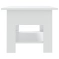 thumbnail image 2 of vidaXL Coffee Table White 102x55x42 cm Engineered Wood, 2 of 4