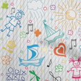thumbnail image 1 of oneOone Rayon Orange Fabric Kids Sewing Craft Projects Fabric Prints By Yard 56 Inch Wide, 1 of 4