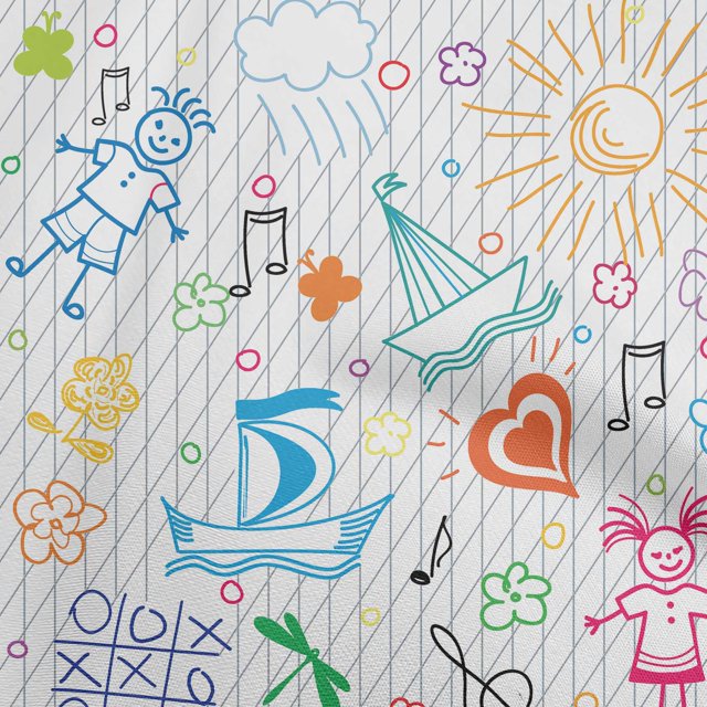 oneOone Rayon Orange Fabric Kids Sewing Craft Projects Fabric Prints By Yard 56 Inch Wide