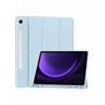 thumbnail image 1 of Samsung Tab S9 FE Protective Cover with Stylus Holder - Premium Shockproof Case for Tablet, Anti-Scratch Protective Shell, Sleek & Elegant Design, Perfect for Daily Use, White Ice Blue Color, 1 of 6