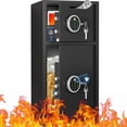 thumbnail image 1 of Riflevault 6.5 Cub Safe Box, Heavy Duty Large Safe with Dual Alarm System, Home Safe with Deposit Slot and Backlit Keyboard, 1 of 7