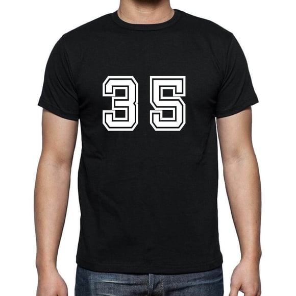Men's Graphic T-Shirt collection-numbers 35 35th Birthday Anniversary 35 Year Old Gift 1989 Vintage Eco-Friendly Short Sleeve Novelty Tee