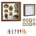 thumbnail image 1 of DIY Mini Museum Silhouette Box- Shadow Box Frame Kit, Mini Museum,Personalized Memory Display Case for Couples, Wedding, Anniversary, & Valentine's Day Gift (black), 1 of 7