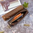 thumbnail image 1 of YAOMOBB Multi-purpose Pencil Case Retro Faux Leather Pencil Case Large Capacity Stationery Storage Pouch with Zipper Closure, 1 of 7