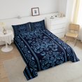 thumbnail image 4 of Erosebridal Aztec Damask Comforter Sets Full Size, Retro Floral Comforters & Duvets, Bohomian Theme Decor, Reversible, 4 of 7