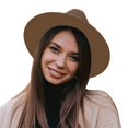 thumbnail image 3 of Men's and Women's Solid Ribbon Bucket Hat Jazz British Hat, 3 of 3