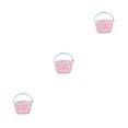 thumbnail image 1 of mmirethe Panier de Rangement Grande Capacité - pour Ranger Facilement Divers Articles et 3Set Circulaire Rose Clair, 1 of 6