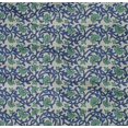 thumbnail image 4 of oneOone Organic Cotton Poplin Twill Fabric Leaves & Floral Block Printed Craft Fabric BTY 42 Inch Wide, 4 of 5
