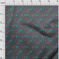 thumbnail image 2 of oneOone Viscose Jersey Fabric Leaves|Bird & Floral Block Decor Fabric Printed BTY 60 Inch Wide, 2 of 5