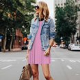 thumbnail image 4 of Vsdgher Robes d'Été Imprimées Roses pour Femmes Robe de Plage Décontractée Col en U Sans Manches Robe d'Été Ample avec Poche, 4 of 7
