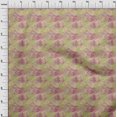 thumbnail image 4 of oneOone Georgette Viscose Brun Pâle Tissu Feuilles d'Automne Matière pour Robe Tissu Imprimé Tissu au Mètre 42 Pouces de Large, 4 of 4