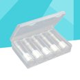 thumbnail image 5 of FRCOLOR Boîte Ronde pour Pièces 6 Pcs Étuis Ronds Transparents en Plastique Rangement pour Pièces Tube Protecteur avec Boîte de Rangement (5 Tubes + 1 Boîte de Rangement),7.68"X4.65"X1.57 Pouces, 5 of 5