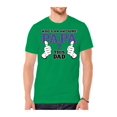 thumbnail image 1 of T-Shirts à Manches Courtes pour Hommes « Who's An Awesome Papa » - Kelly - Petit, 1 of 1