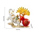 thumbnail image 2 of Citrine Crystal Money Tree on Gold Elephant Gourd Statue, Large Gemstone Bonsai Tree, Feng Shui Citrine Money Tree for Wealth Positive Energy, Life Home Décor, 2 of 6