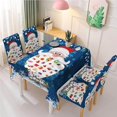thumbnail image 3 of facefd 140*180CM Nappe de Noël Housse de Chaise Ensemble Décorations de Noël Imperméable Décoration de Table de Souper de Noël pour Restaurant Terrasse, 3 of 4
