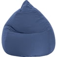 thumbnail image 1 of Fauteuil poire Gouchee Home Easy bleu marine – Tissu microfibre polyester doux avec rembourrage en billes de polystyrène, adapté aux adultes et aux adolescents, siège portable pour salon ou dortoir, 1 of 6