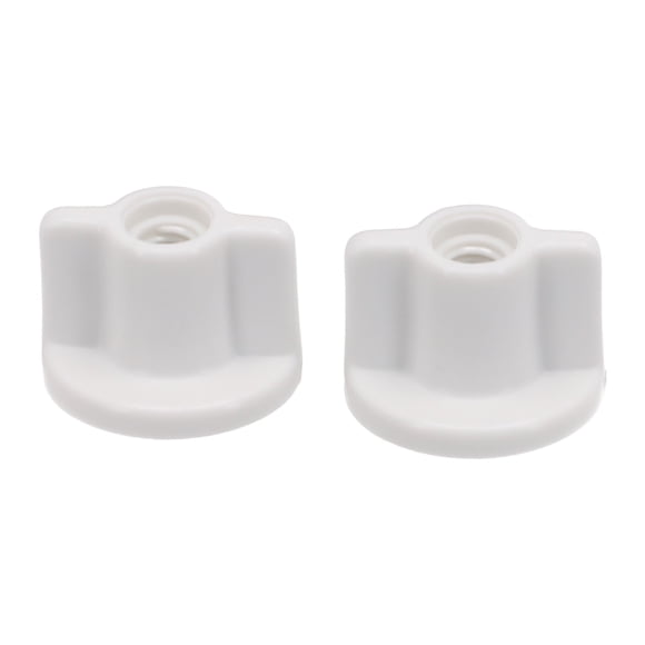 Mosiee 2Pcs Toilet Replacements Screws Bolts Bolt Nuts Universal Hinge Plastic Screws White Screwdriver And For 6Mm Screws
