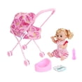 thumbnail image 1 of TISHITA Ensemble de 5 Pcs de Jouets Poupée Bébé avec Poupée Bébé pour Filles Enfants de 0 à 2 Ans Fraise, 1 of 8