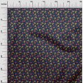 thumbnail image 2 of oneOone Viscose Chiffon Fabric Leaves & Floral Block Printed Fabric 1 Yard 42 Inch Wide, 2 of 4