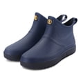 thumbnail image 2 of Bottes de Pluie Courtes Imperméables pour Hommes XZNGL, Mode Décontractée, Extérieur, à Enfiler, Chaussures d'Eau, 2 of 9
