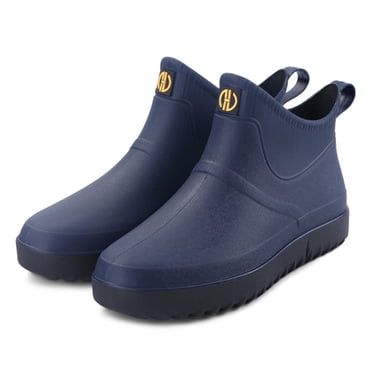TIMIFIS Rain Boots for Men Waterproof Garden Shoes Anti-Slipping Rainboots for Ladies Comfortable Insoles Stylish Light Ankle rain Shoes matte Outdoor Work Shoes - Summer