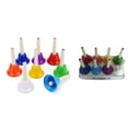 thumbnail image 2 of EASTIN Ensemble de Cloches Colorées à 8 Notes Cloches de Percussion à Main Jouet Musical Cloches Musicales, 2 of 8