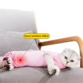 thumbnail image 3 of Combinaison de Récupération pour Chat après Chirurgie pour Femme Homme Pyjama Chirurgical pour Animaux de Compagnie Manches Longues Prévention de la Perte Combinaison Serrée & Col en E Alternative pour Chats, 3 of 6