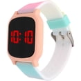 thumbnail image 2 of Sleek LED  Watch with Gradient Pink and Blue Strap, 2 of 2