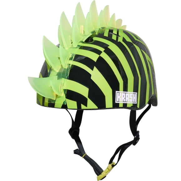 Krash unisex teen Krash Mohawk Bike Youth Helmet, Dazzle Green LED, One Size US