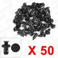thumbnail image 4 of Unique Bargains 50 Pcs 10mm en Plastique Type de Retenue Rivet Fixation Pare-Chocs Pinces, 4 of 4