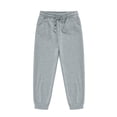 thumbnail image 1 of Boys Sweatpants Summer Sports Elastic Solid Breathable Athletic Pant Grey Trendy Jogger Trousers 4-5T, 1 of 3
