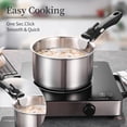 thumbnail image 2 of Inqibee Tri-Ply Stainless Steel Cookware Set with Detachable Handle, Removable Handle Pots and Pans Set 6pcs, Induction Kitchen Cooking Set for Home, 2 of 7