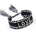 thumbnail image 3 of Bohemia Embroidery Woven Tassel Bracelets for Women Handmade Adjustable Rope, 3 of 6