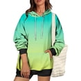 thumbnail image 4 of Besolor Oversized Sweatshirt for Women Fall Plus Size Long Sleeve Gradient Color Hoodies Baggy Clothes for Ladies, 4 of 7