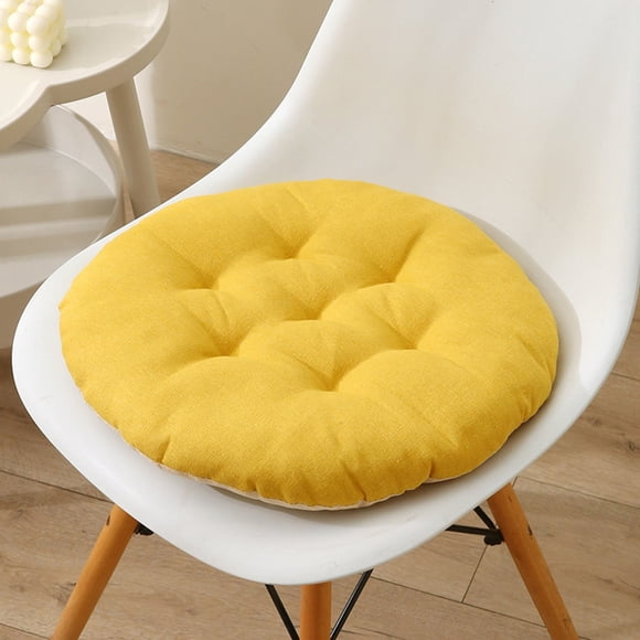 XiYing Coussin d'Assise Épaissi en Coton et Lin pour Chaise de Bureau, Coussin de Chaise Estival Respirant avec Sangle, Coussin Inférieur pour Salle à Manger, Maison, Voiture, Tabouret d'Extérieur 50X50X3Cm