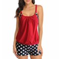 thumbnail image 1 of Two Piece Tankini Swimsuit for Women Strappy Tummy Control Top with Dot Print Bottom Bathing Suits, 1 of 8