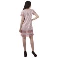 thumbnail image 2 of Moomaya Tenues d'Été Coton Flex Imprimées Robes Courtes pour Femmes Tenue Décontractée, 2 of 4