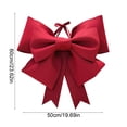 thumbnail image 3 of Christmas Bows Decorations,Velvet Christmas Bow Ornaments,Christmas Bows and Ribbons for Trees,DIY Bowknot Material Kit Bowknot Decoration Christmas Party Set Props EVA Material Kit, 3 of 6