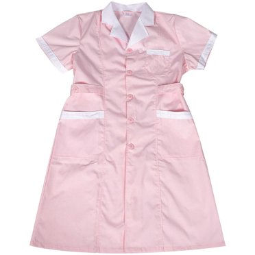 JUNWELL Summer Women Nurse Short Sleeve Coat Suit Nursing Uniform for Women Lady