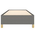 thumbnail image 3 of vidaXL Bed Frame Dark Grey 100x203 cm Twin XL Fabric, 3 of 6