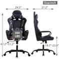 thumbnail image 2 of Video Gaming Chair, PU Leather Racing Chair, Ergonomic Office Chairs High Back Gamer Chair Computer Desk Chairs Lumbar Support with Arms Swivel Chair  for Adults(Camo), 2 of 7