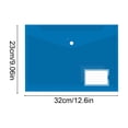 thumbnail image 2 of Birdeem Clear Plastic Document Folder 20 Pack, A4 File Folders with Snap Button and Label Pocket, Waterproof Transparent Envelopes for Office, School, and Home Filing Organization, 2 of 9