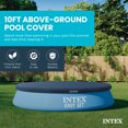 thumbnail image 2 of Intex 10 Foot Easy Set Round Above Ground Swimming Pool Vinyl Cover, Blue, 2 of 6