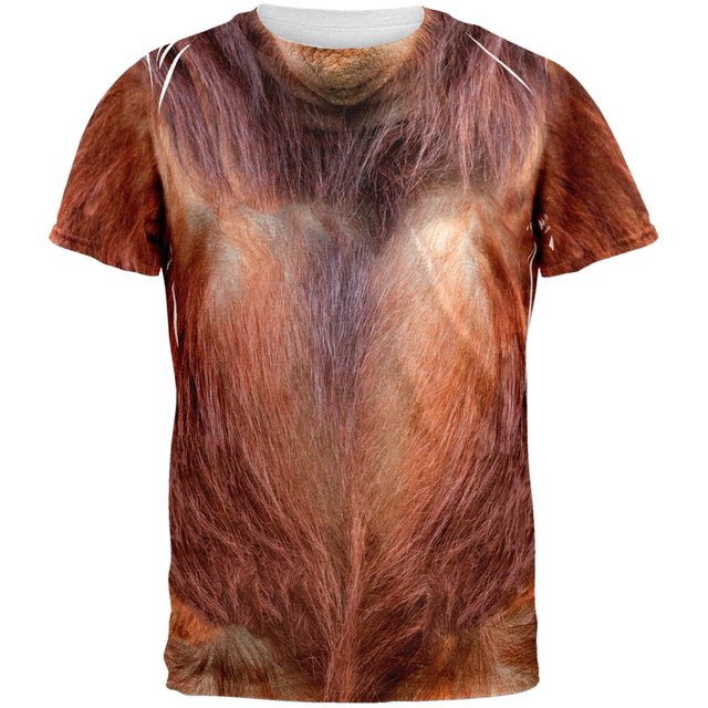 Halloween Orangutan Costume All Over Adult T-Shirt