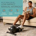 thumbnail image 2 of LifePro Under Desk Elliptical Machine with or without Red Light – Portable Leg Pedal Exerciser for Home & Office, Quiet Seated Exercise Machine for Seniors & Adults - Black, 2 of 8